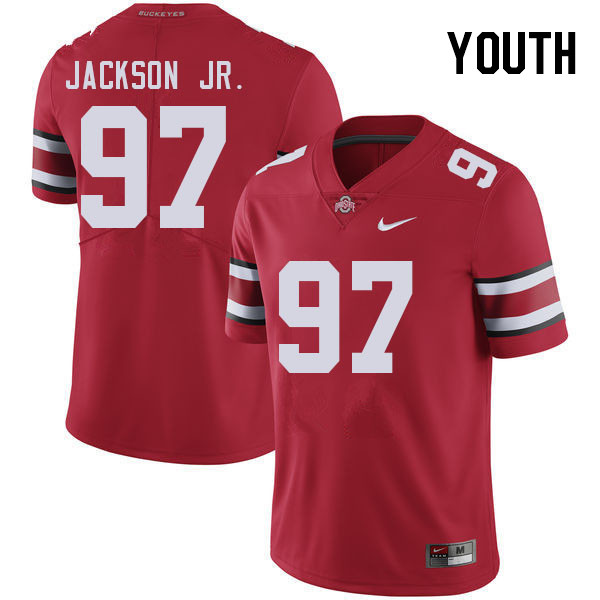 Youth #97 Kenyatta Jackson Jr. Ohio State Buckeyes College Football Jerseys Stitched Sale-Red